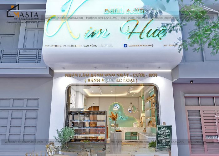 Thiết kế tiệm bánh kem Kim Huệ, Đồng Tháp